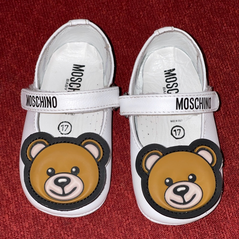 Moschino Bear-motif ballerina shoes